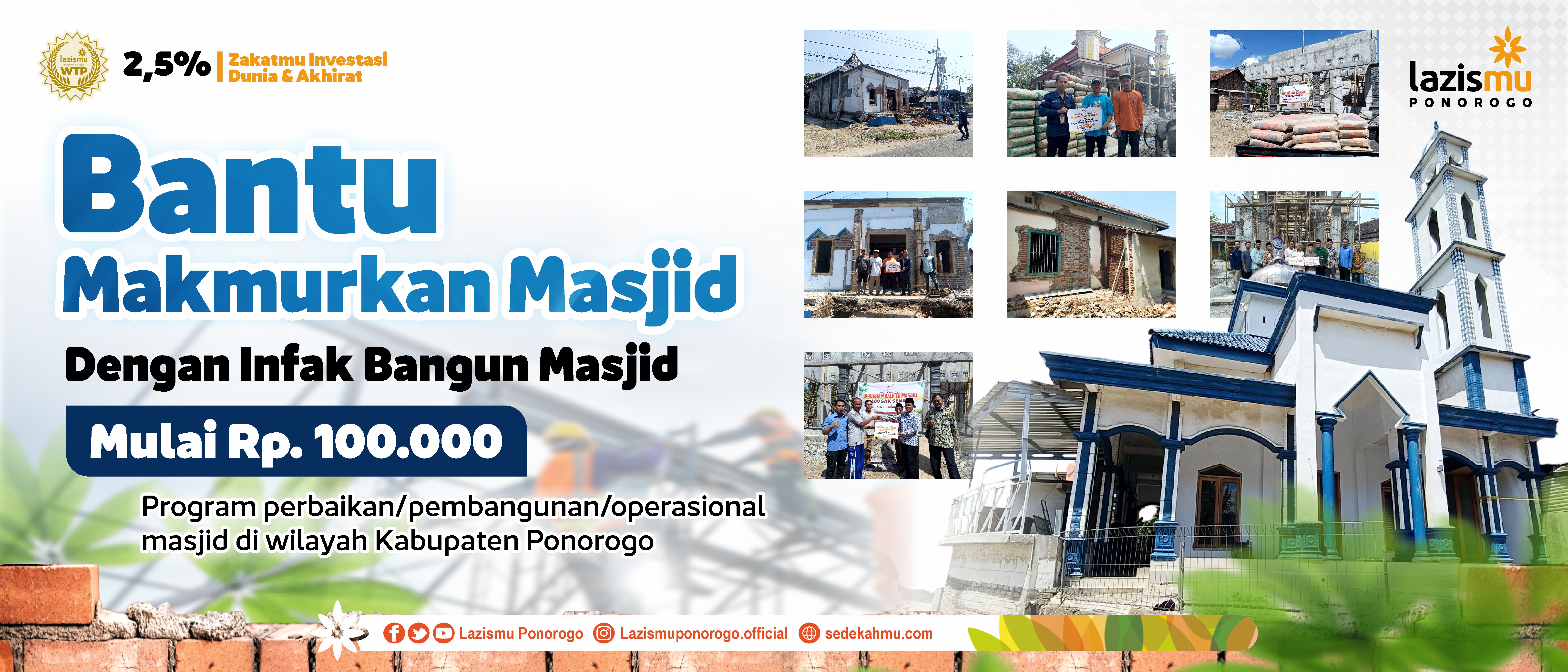Mari Bantu Makmurkan Masjid di Ponorogo!